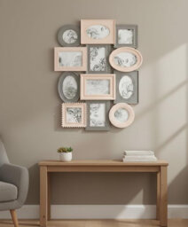 Pink And Grey Picture Frame