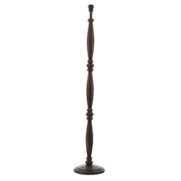Maelynn 130cm Dark Wood Finish Traditional Floor Lamp