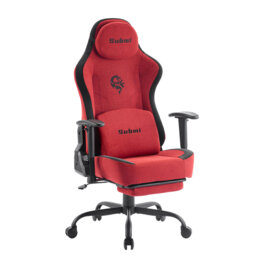 Gaming Chair, Gaming Chair for Adults, Ergonomic Computer Chair with Lumbar Support and Footrest, High Back PC Gamer Chair, Fabric Office Chair, 165°R