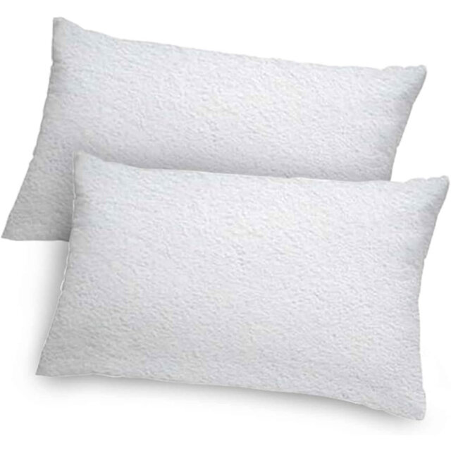 Terry Polyester Standard Pillowcase - Set of 2