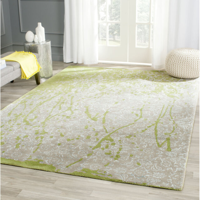 Lavinia Hand Tufted Wool Beige/Green Rug