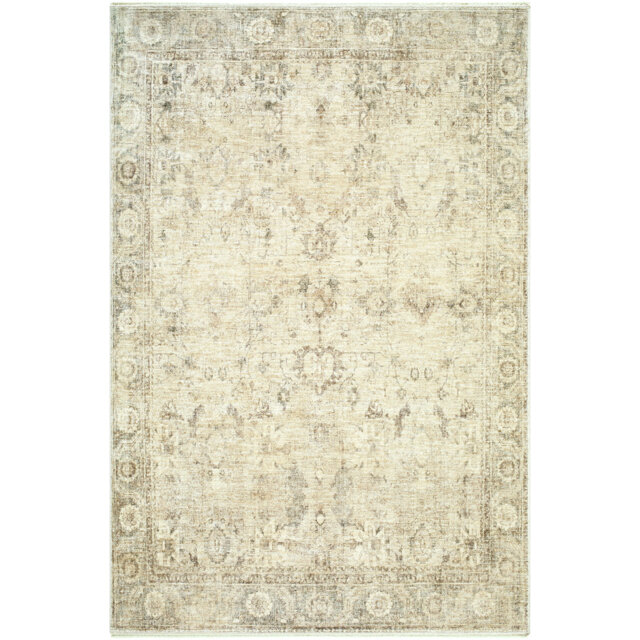 Galey Alix x Livabliss Vintage Traditional Oriental Boho Light Beige Rug