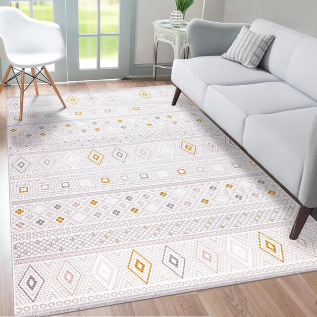 Soft Plush Area Rugs Non Slip Hallway Rug Large Bedroom Carpet Low Pile Acrylic Rug Floor Mat CN013