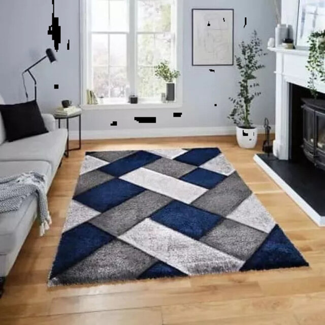Modern 3D Shaggy Rugs Geometric Carved Design Large Area Rugs Soft Thick Fluffy Rug For Living Room Bedroom Small Floor Mats