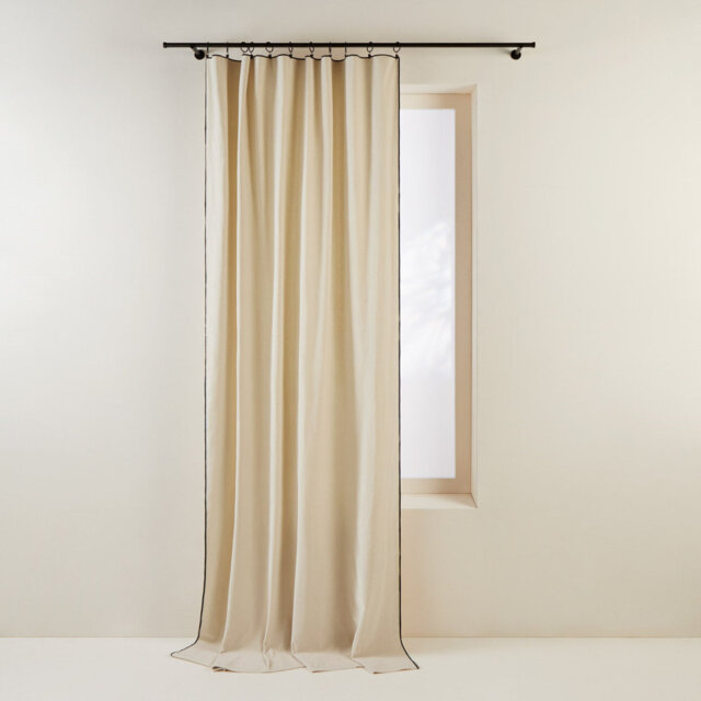 Dario Pencil Pleat Room Darkening Curtain