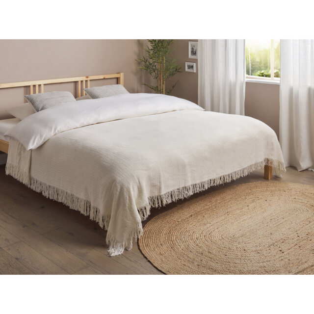 YERBENT Cotton No Pattern Bedspread