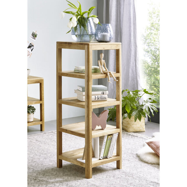 Artemisia 106cm H x 40cm W Solid Wood Etagere Bookcase