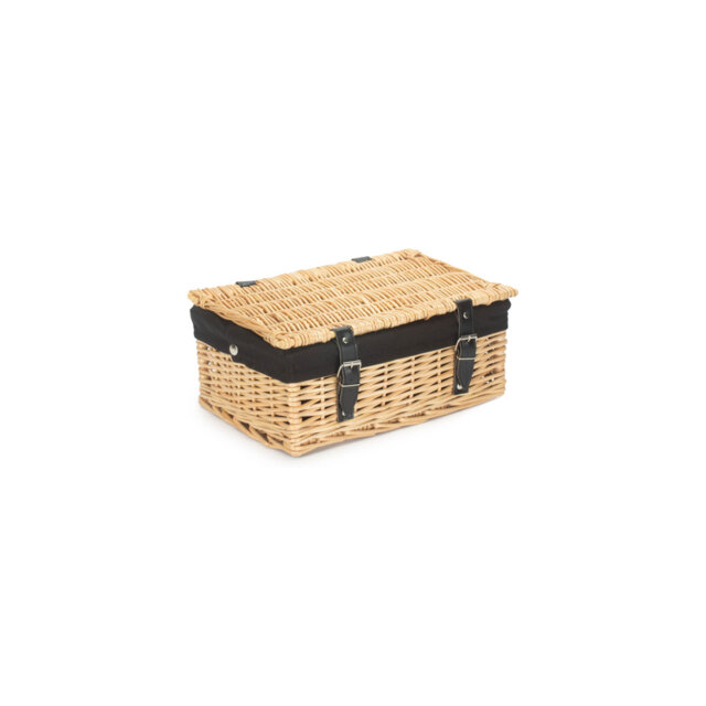 "Lily Manor Wicker 14"" Empty Hamper Basket with Lining"
