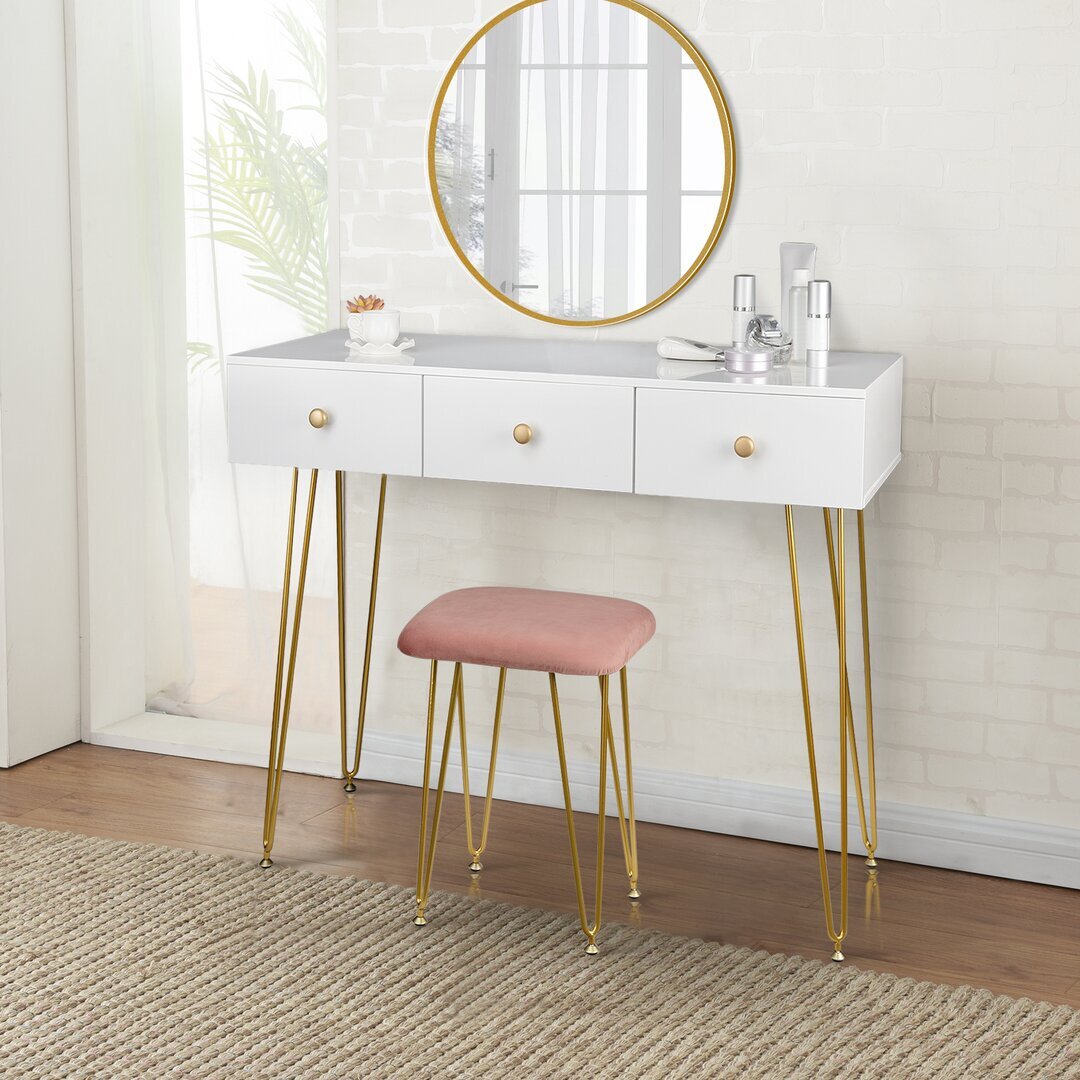 Valor Dressing Table Set with Mirror by Wayfair | uFurnish.com