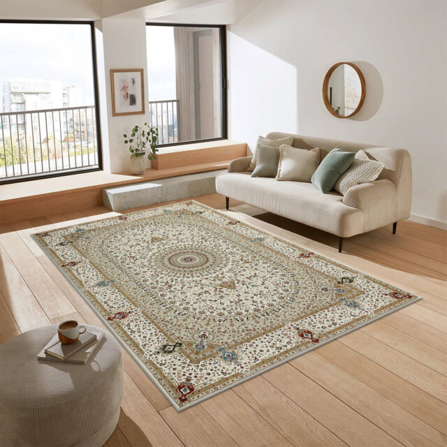 Contemporary Abstract Cashmere Rug – Cozy Plush Area Rug For Home Décor