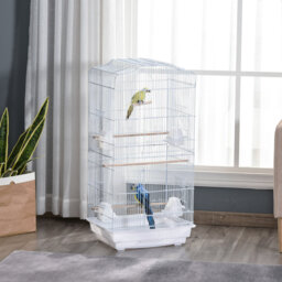 92cm Steel Flat Top Table Top Bird Cage with Stand