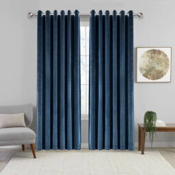 Imperial Rooms Crushed Velvet Eyelet Sheer Curtains