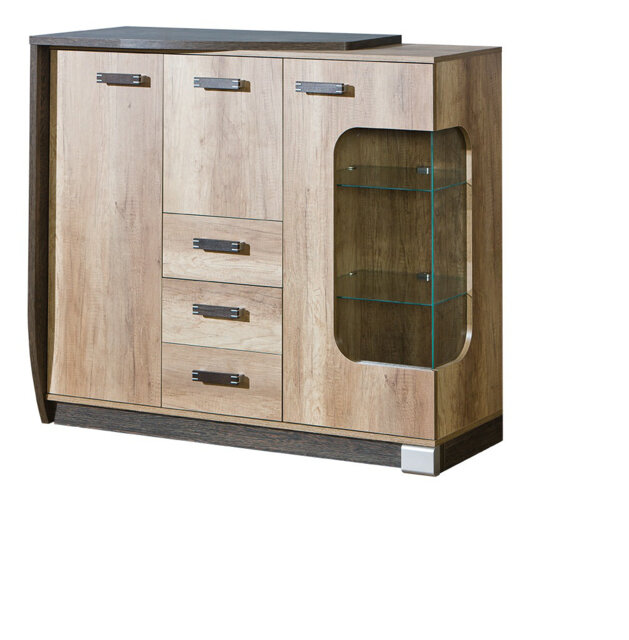 Tall chest of drawers with 3 drawers