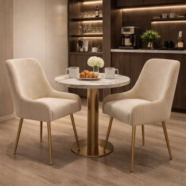 Tufted Velvet Upholstered Upholstered Back Side Chair