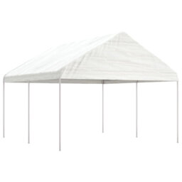 Dakota Fields Gazebo With Roof White 4.46X4.08X3.22 M Polyethylene