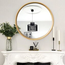 Edmonds Bamboo / Rattan Flat Wall Mirror