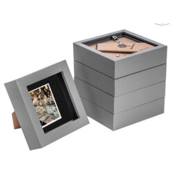 Bevelled Shadow Box Picture Frame with Mat