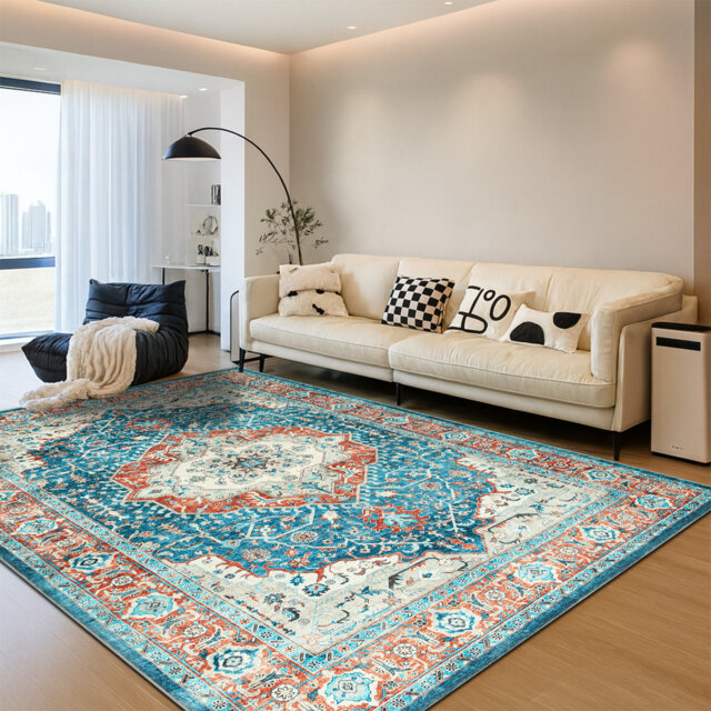 Vintage Oriental Area Rug â Living Room Large Rug for Cozy and Stylish Spaces
