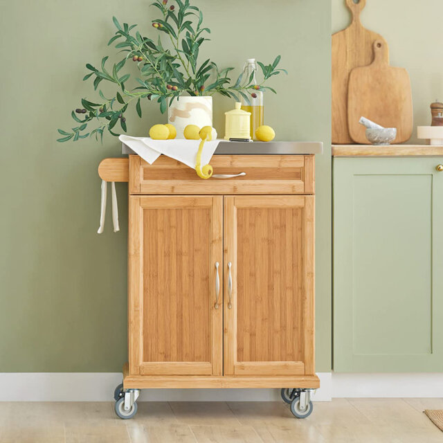 Kansas 74 cm W Kitchen Island with Top