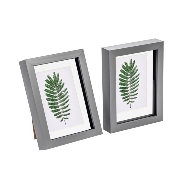 "Nicola Spring - 3D Box Photo Frames - 5 x 7"" with 4 x 6"" Mount"