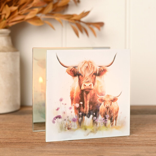 Glass Tabletop Tealight Holder