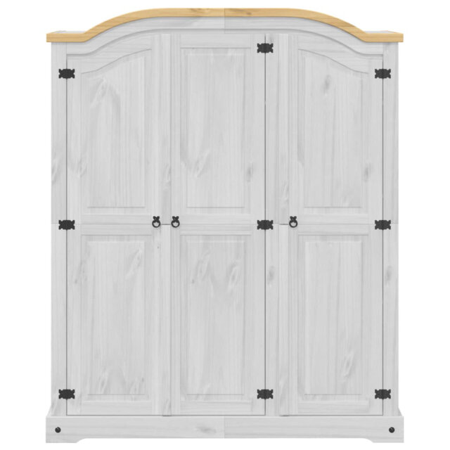 Vidaxl Wardrobe Corona 151.5 x 52 x 186cm made of solid pine wood