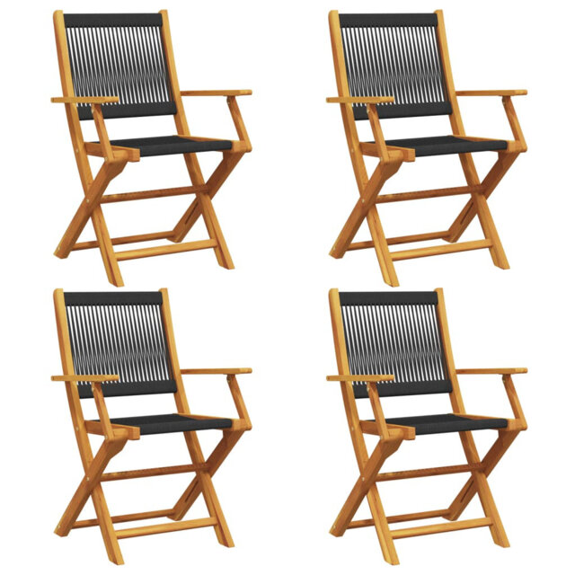 Vidaxl Folding Garden Chairs, made of solid acacia wood