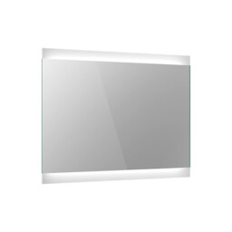 iBathUK Averra Wall Mounted LED Illuminated Mirror, Modern Bathroom Mirrors with Touch Sensor & Demister Pad, 700 x 500mm
