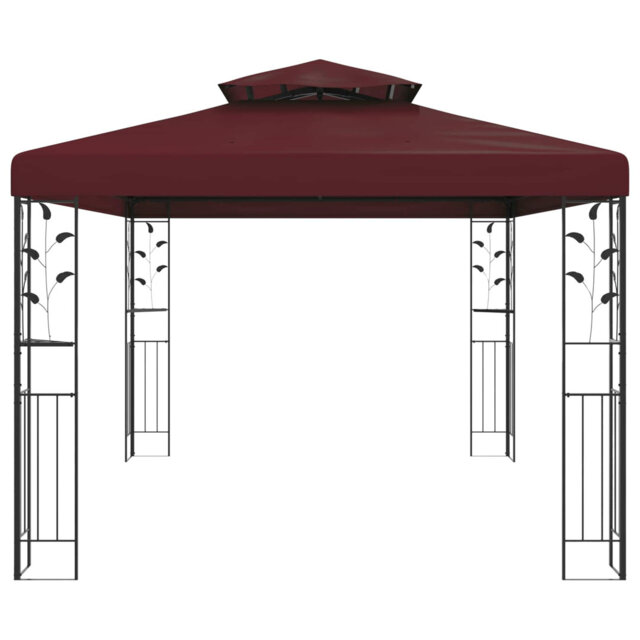 vidaXL Gazebo Polyester and Steel Outdoor Sanctuary Garden Pavilion Shelter