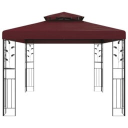 vidaXL Gazebo Polyester and Steel Outdoor Sanctuary Garden Pavilion Shelter