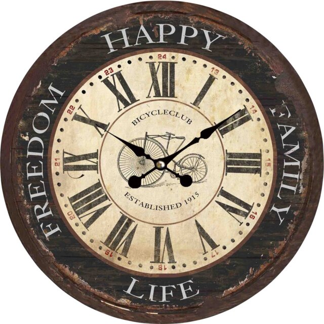 Fontinella Wood Wall Clock