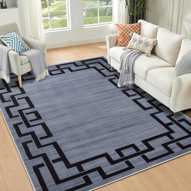Modern Printed Area Rugs Soft Touch Durable Carpet for Living Room