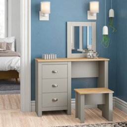 Gia Dressing Table with Mirror