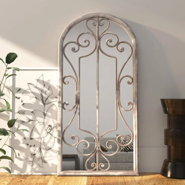 Abdul-Nafi Metal Flat Wall Mirror