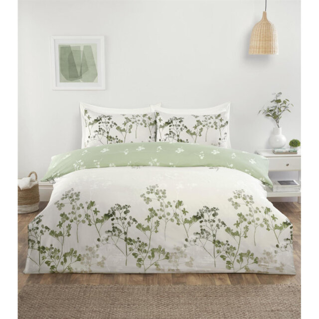 Shadow Multi Complete Set Microfiber Floral Duvet Cover Set with Pillowcases Included