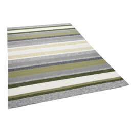Rosetta Striped Hand Woven Indoor / Outdoor Area Rug