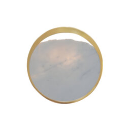 Aurora -Modern LED Wall Light – Creative Marble Sconce with Gold Ring, Eclipse Design for Bedroom, Living Room, Hallway, Aisle & Balcony