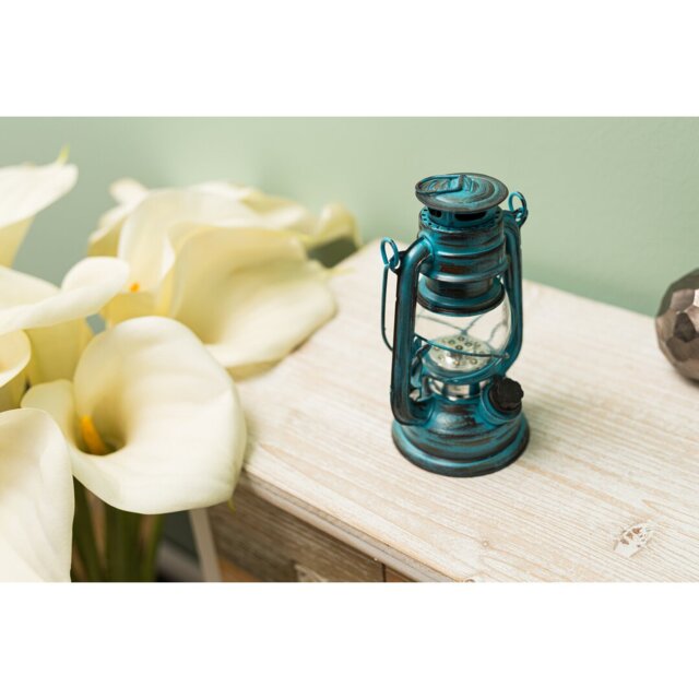 Flameless Candle with Iron Holder