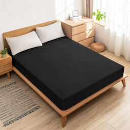 Lall Microfiber Brushed 25cm Deep Fitted Bed Sheet