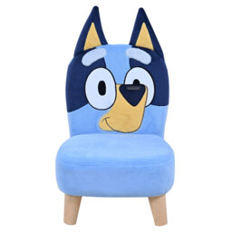 Bluey Plush Chair, Kids Upholstered Chair, Comfortable Kids Seat for Bedroom, Nursery & Playroom, Soft Fabric, Sturdy Build