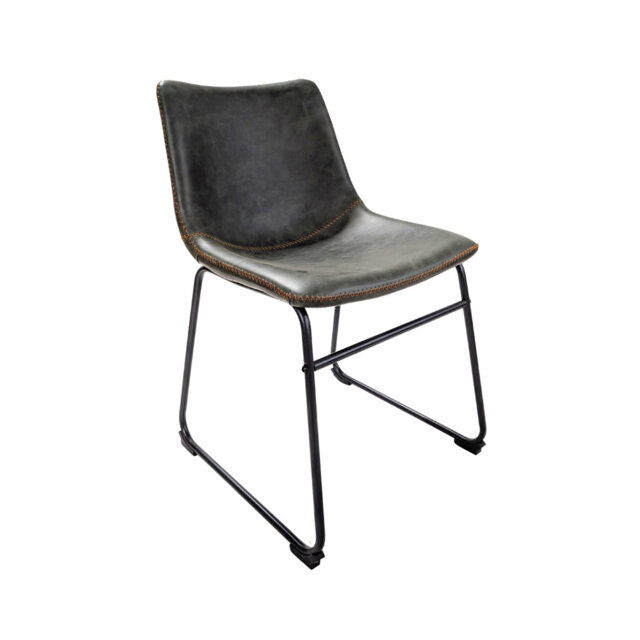 48cm H Upholstered Side Chair in Green