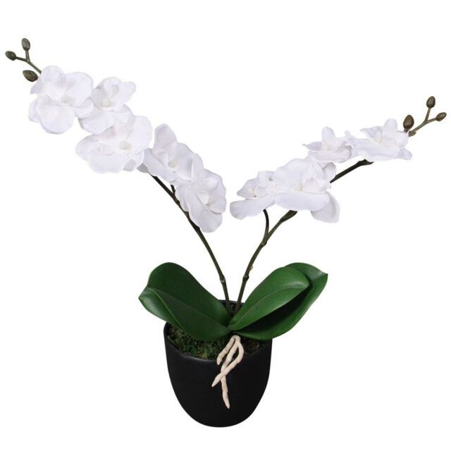30cm Faux Flowering Plant in Pot