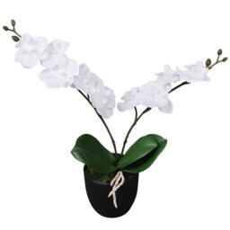 30cm Faux Flowering Plant in Pot
