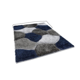 Rectangle Geometric and Vintage Look Shaggy Area Rug