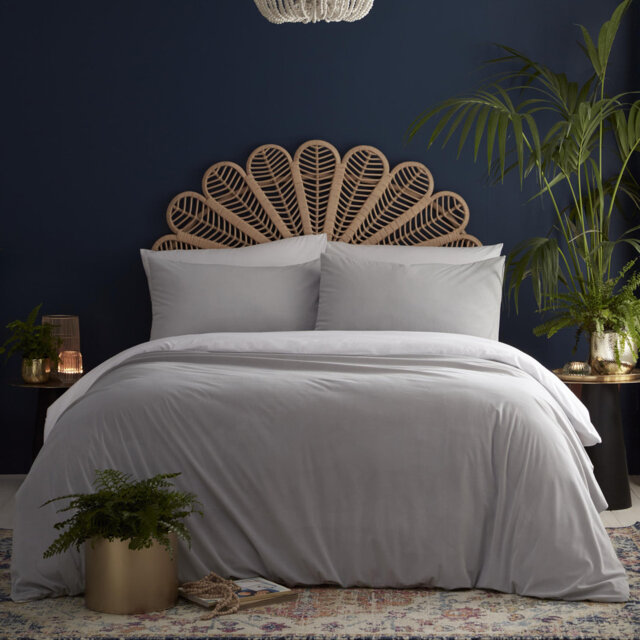 Tate Polyester Solid Colour Duvet Cover Set with Pillowcases Included