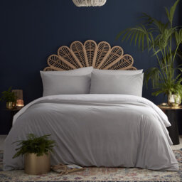 Tate Polyester Solid Colour Duvet Cover Set with Pillowcases Included