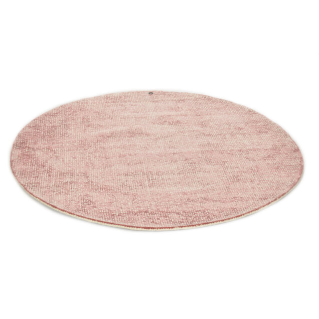 """Groove Uni"" rug, Tom Tailor, color beige, 140cm round in , Pink"