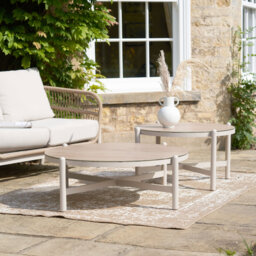 Aris Round Metal Outdoor Coffee Table , 98cm cm W 98cm cm D