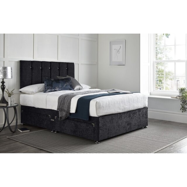 "Azende Divan Bed with 24"" Headboard on Struts"