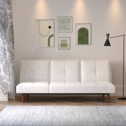 Bulkley 213Cm Velvet Armless Sofa Bed